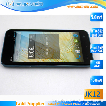5inch 960*540 IPS Mtk6582 Android Phone with Quad Core